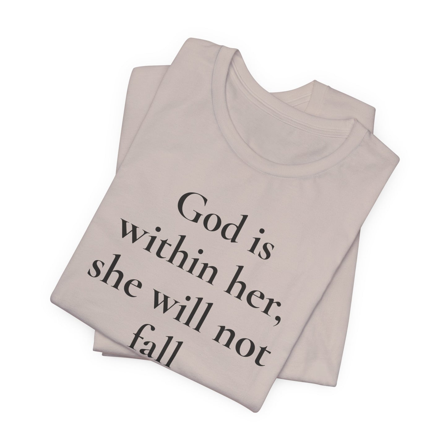 God Is With Her – Faith-Based Tee