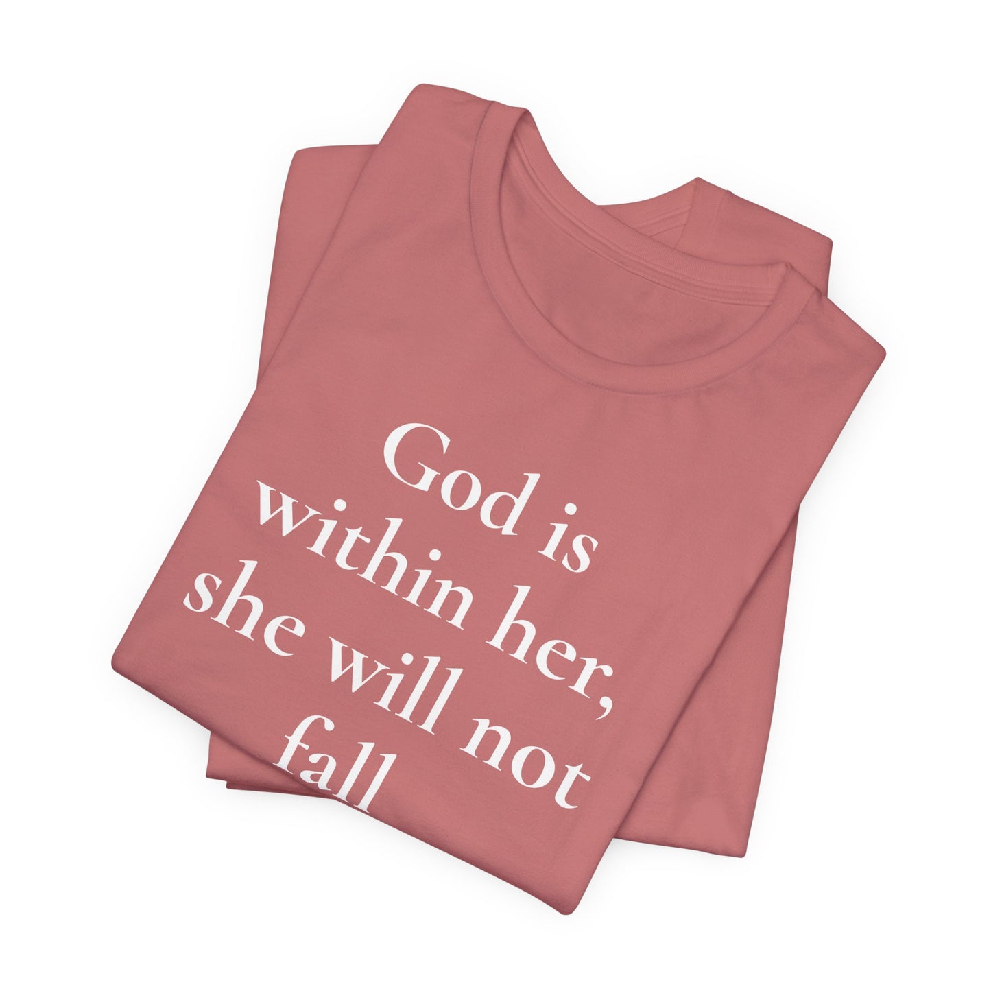 God Is With Her – Faith-Based Tee