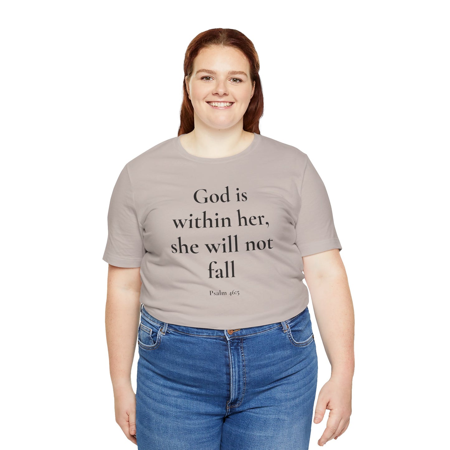 God Is With Her – Faith-Based Tee