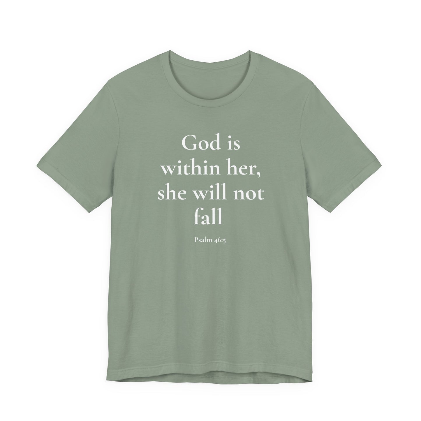 God Is With Her – Faith-Based Tee