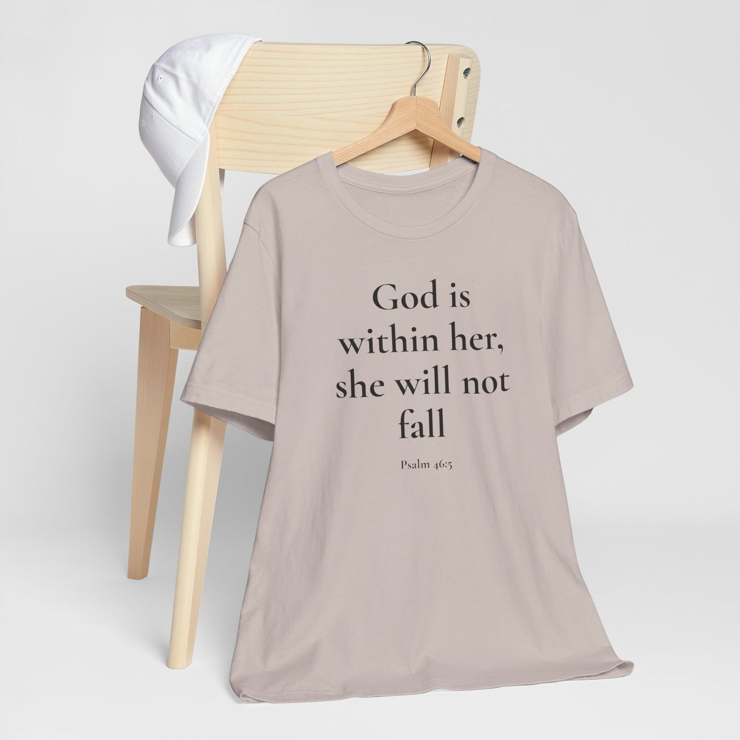 God Is With Her – Faith-Based Tee