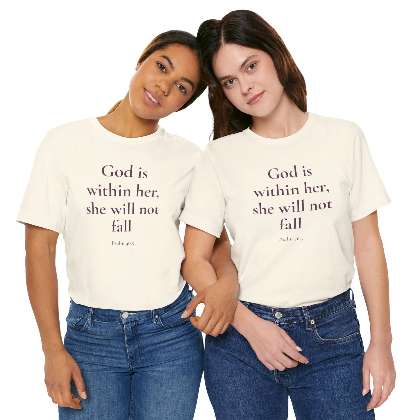 God Is With Her – Faith-Based Tee