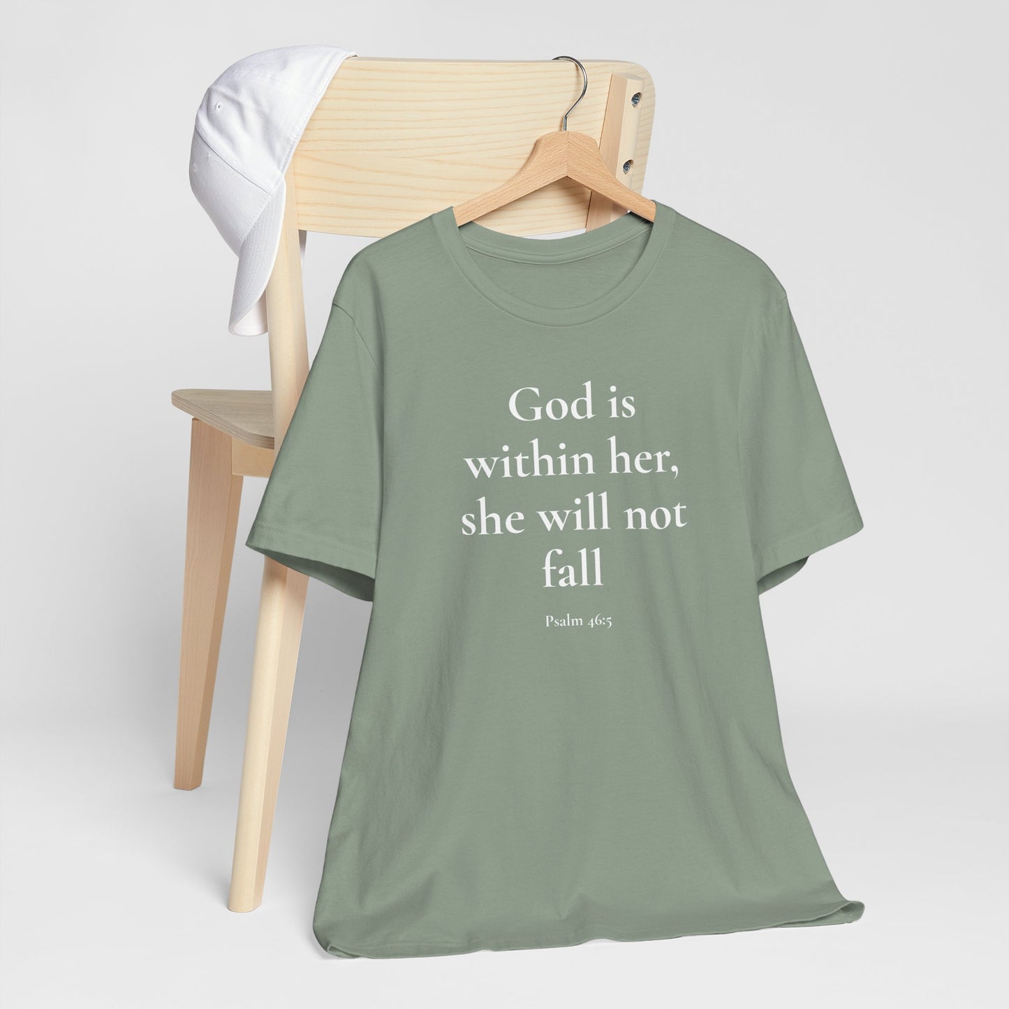 God Is With Her – Faith-Based Tee