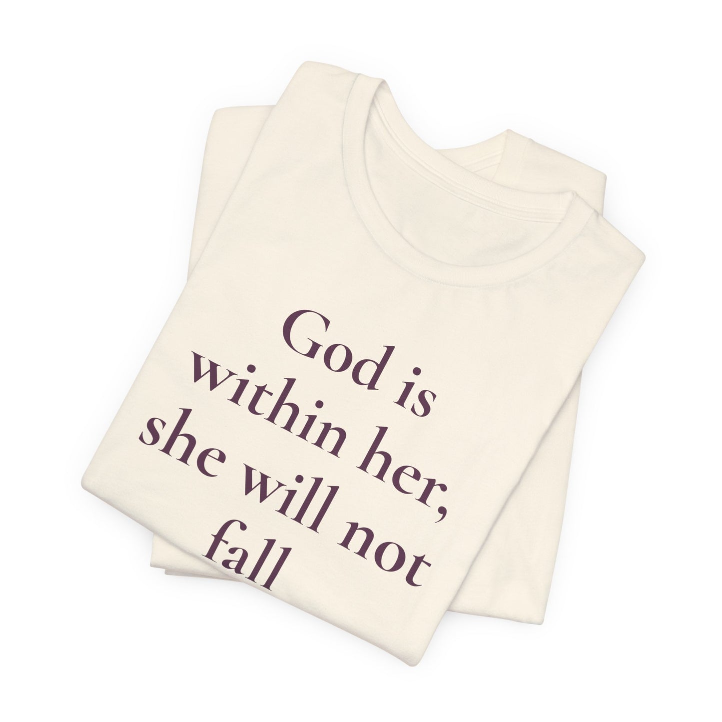 God Is With Her – Faith-Based Tee