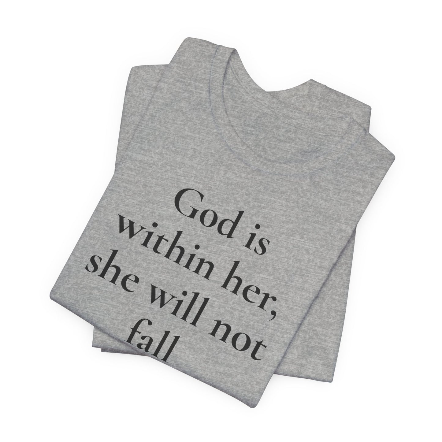 God Is With Her – Faith-Based Tee