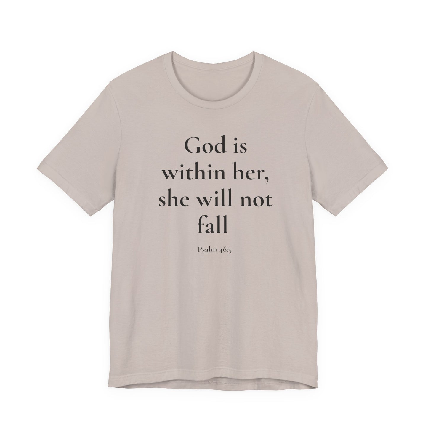 God Is With Her – Faith-Based Tee