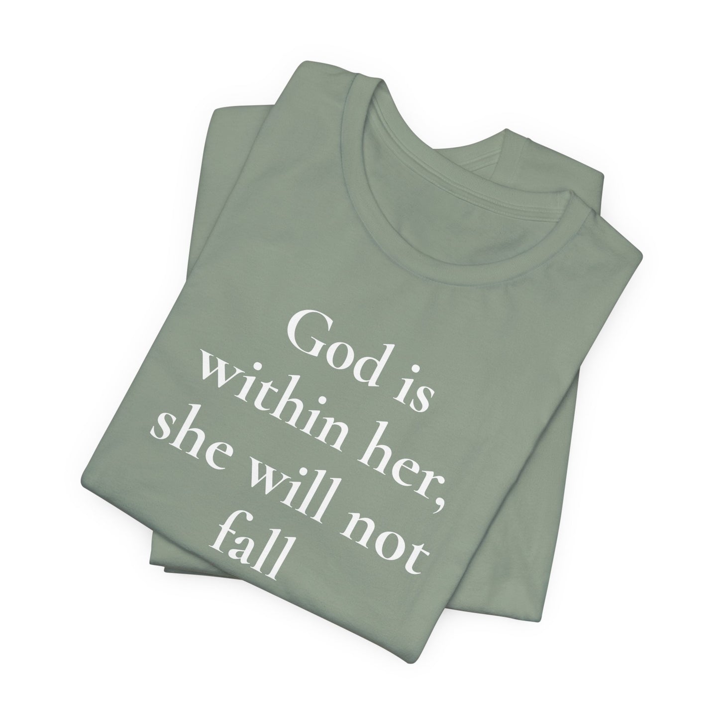 God Is With Her – Faith-Based Tee