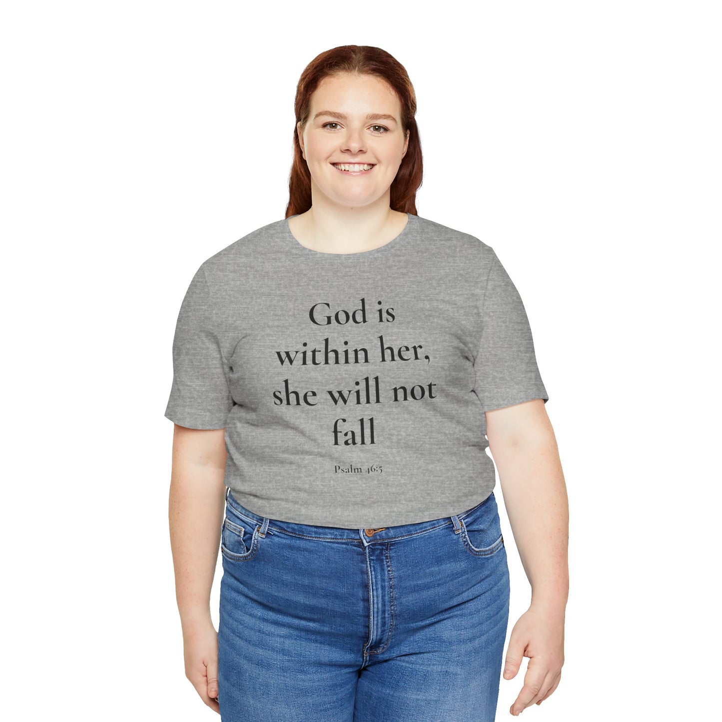 God Is With Her – Faith-Based Tee
