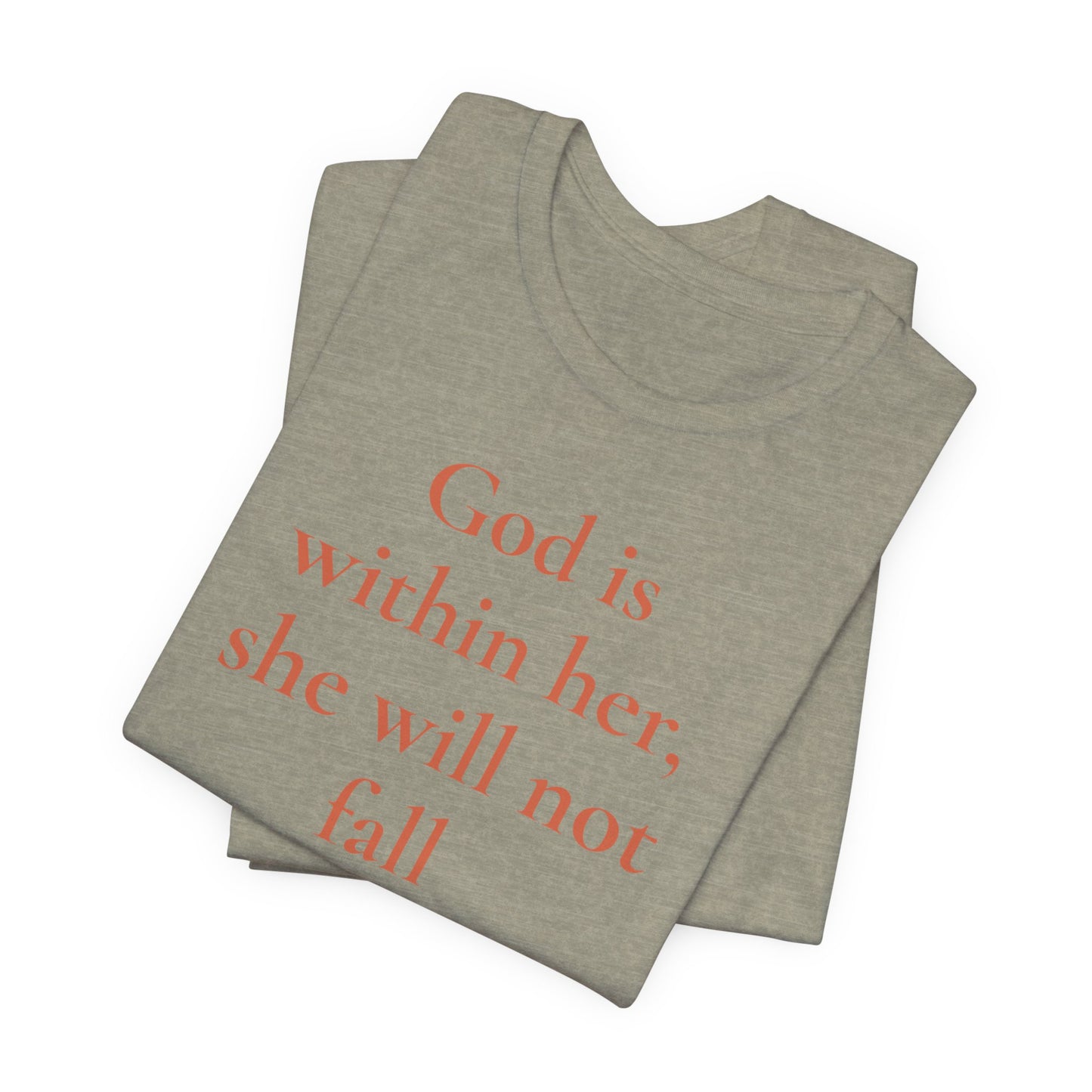 God Is With Her – Faith-Based Tee