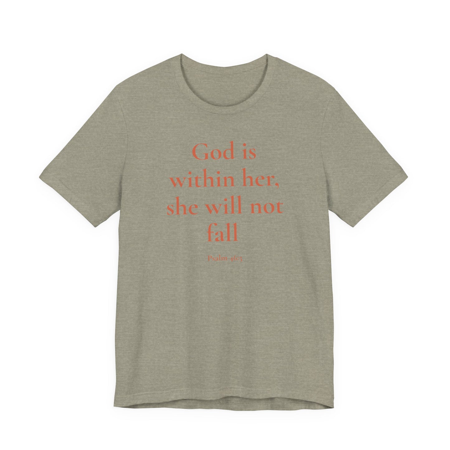 God Is With Her – Faith-Based Tee